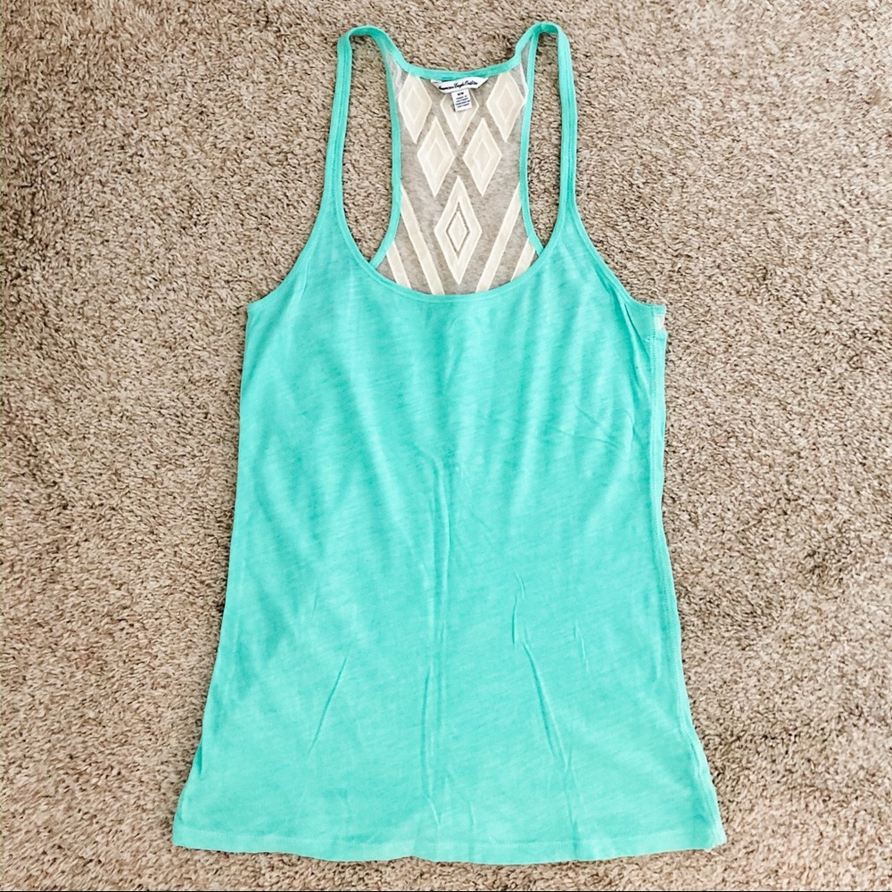 American Eagle Tank with mesh detail on the back!